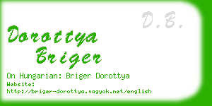 dorottya briger business card